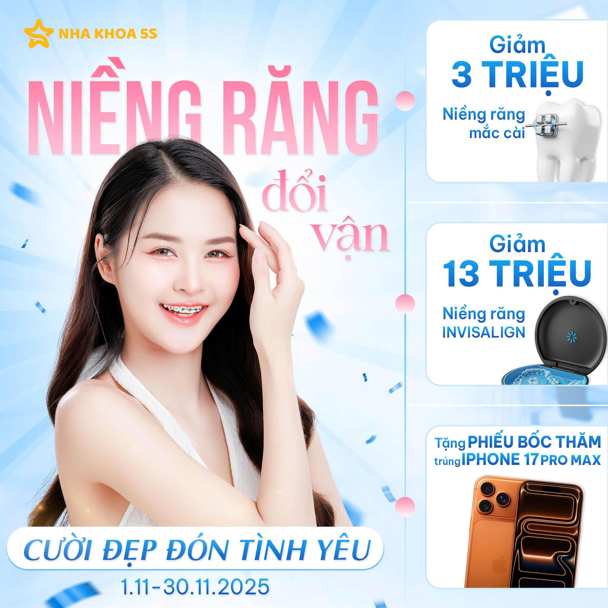 đặt lịch hẹn niềng răng