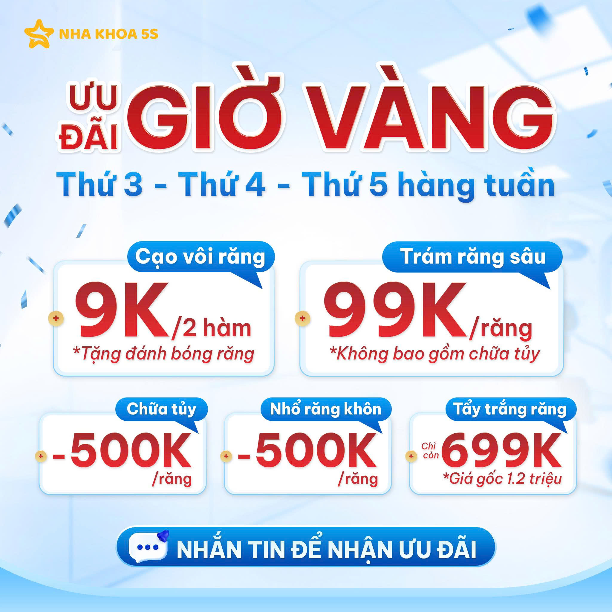 đặt lịch hẹn trám răng