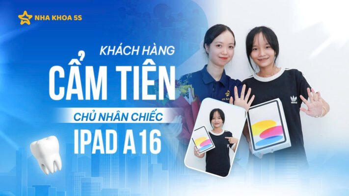 khách hàng trúng iPad tại Nha khoa 5S
