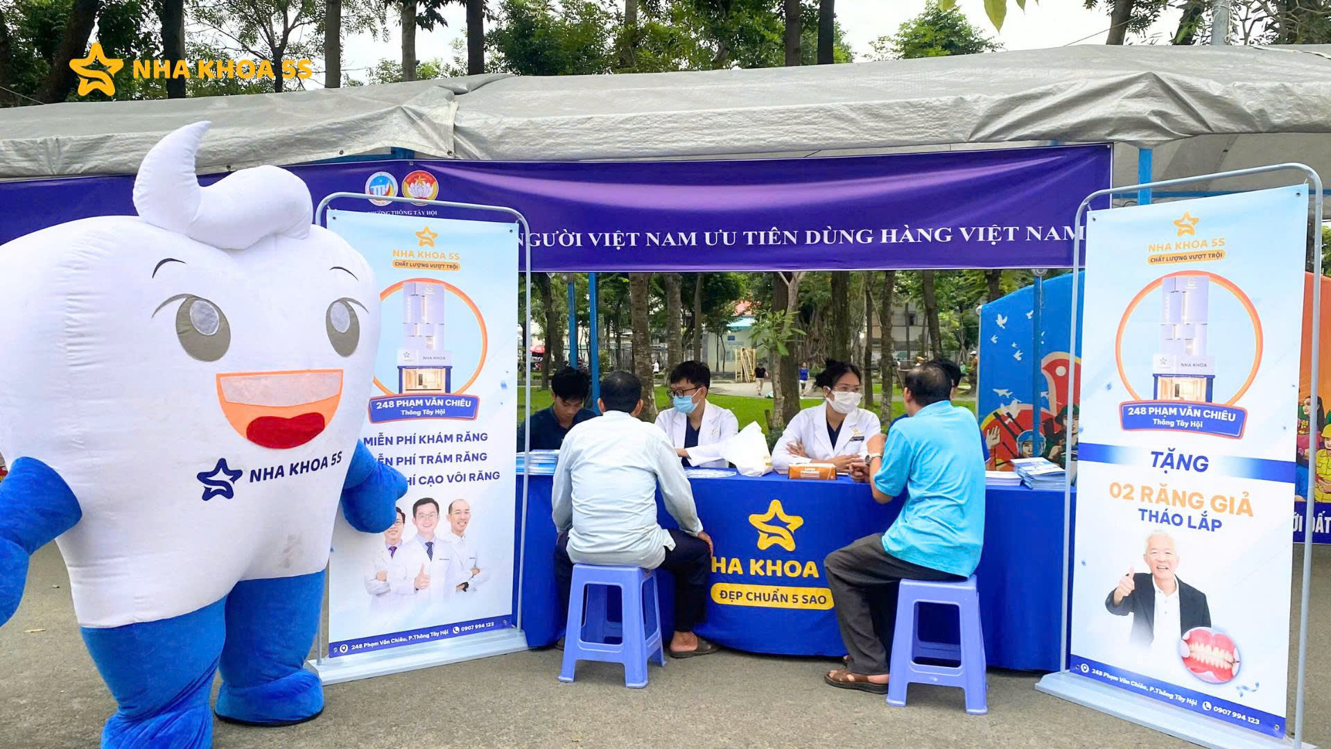 NHA KHOA 5S GÒ VẤP ĐỒNG HÀNH CÙNG “NGÀY HỘI NON SÔNG – DÂN TỘC KẾT ĐOÀN” PHƯỜNG THÔNG TÂY HỘI Nha Khoa 5S Gò Vấp thăm khám răng miệng phương Thông Tây Hội