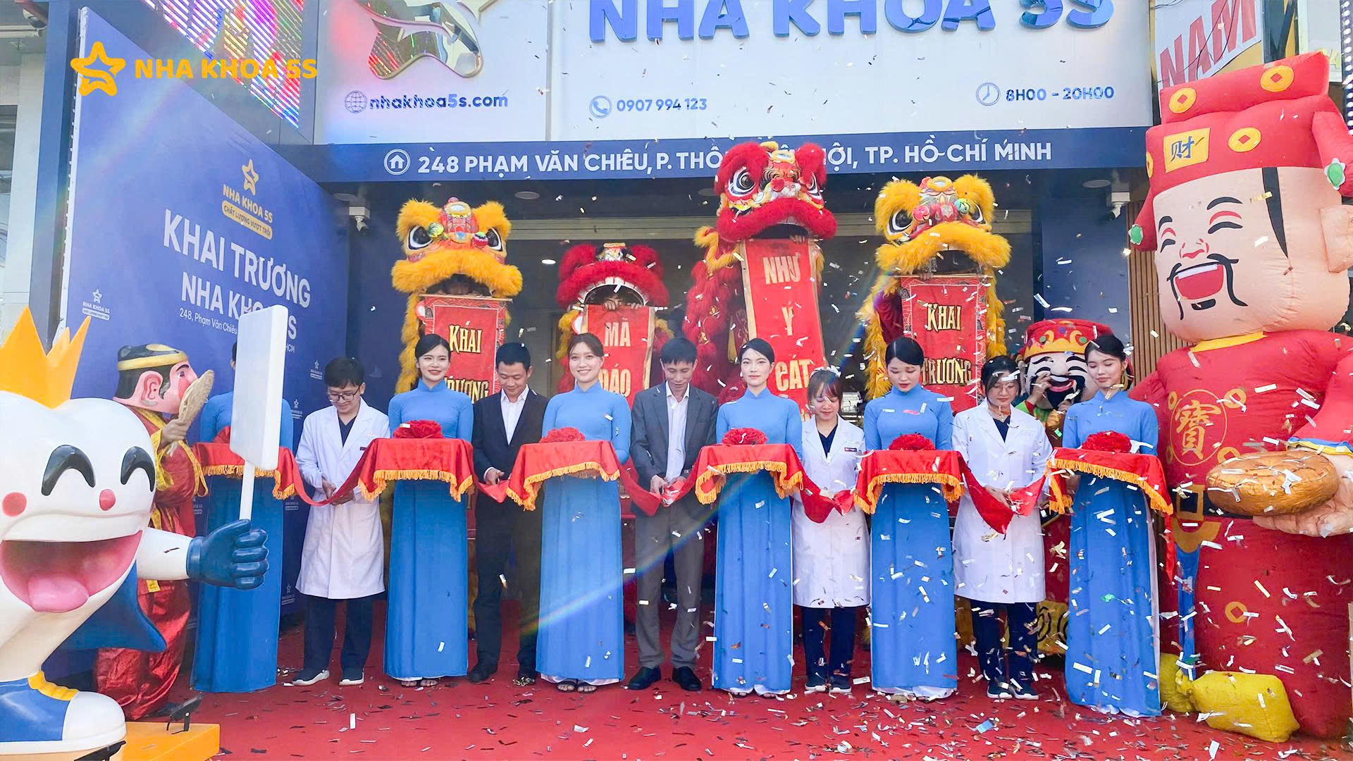 LỄ KHAI TRƯƠNG NHA KHOA 5S GÒ VẤP – SỰ KIỆN BÙNG NỔ ĐÁNH DẤU HÀNH TRÌNH MỚI LỄ KHAI TRƯƠNG NHA KHOA 5S GÒ VẤP – SỰ KIỆN BÙNG NỔ ĐÁNH DẤU HÀNH TRÌNH MỚI