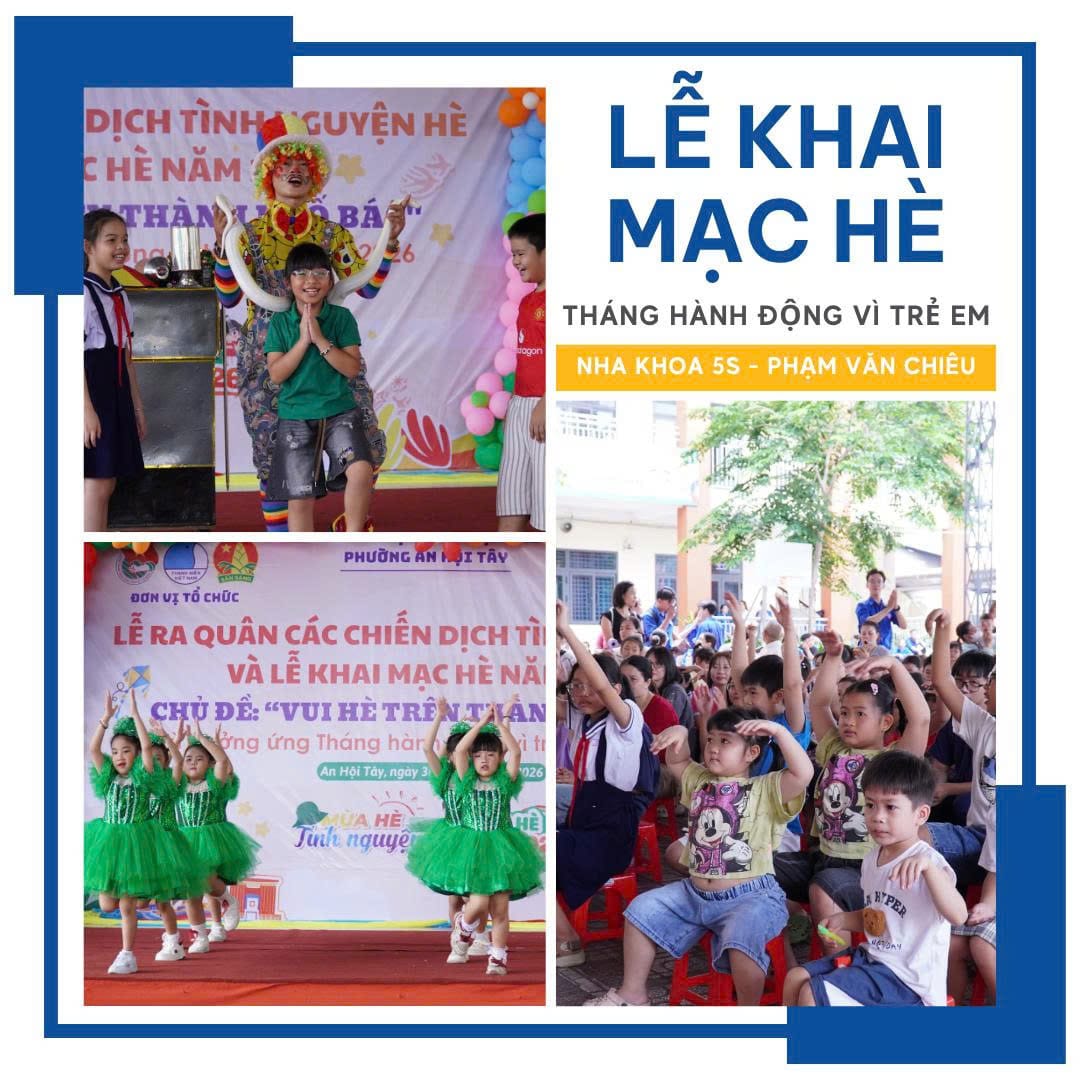 Nha Khoa 5S Đồng Hành Lễ Khai Mạc Hè 2026 Tại Phường Thông Tây Hội Nha Khoa 5S Đồng Hành Lễ Khai Mạc Hè 2026 Tại Phường Thông Tây Hội