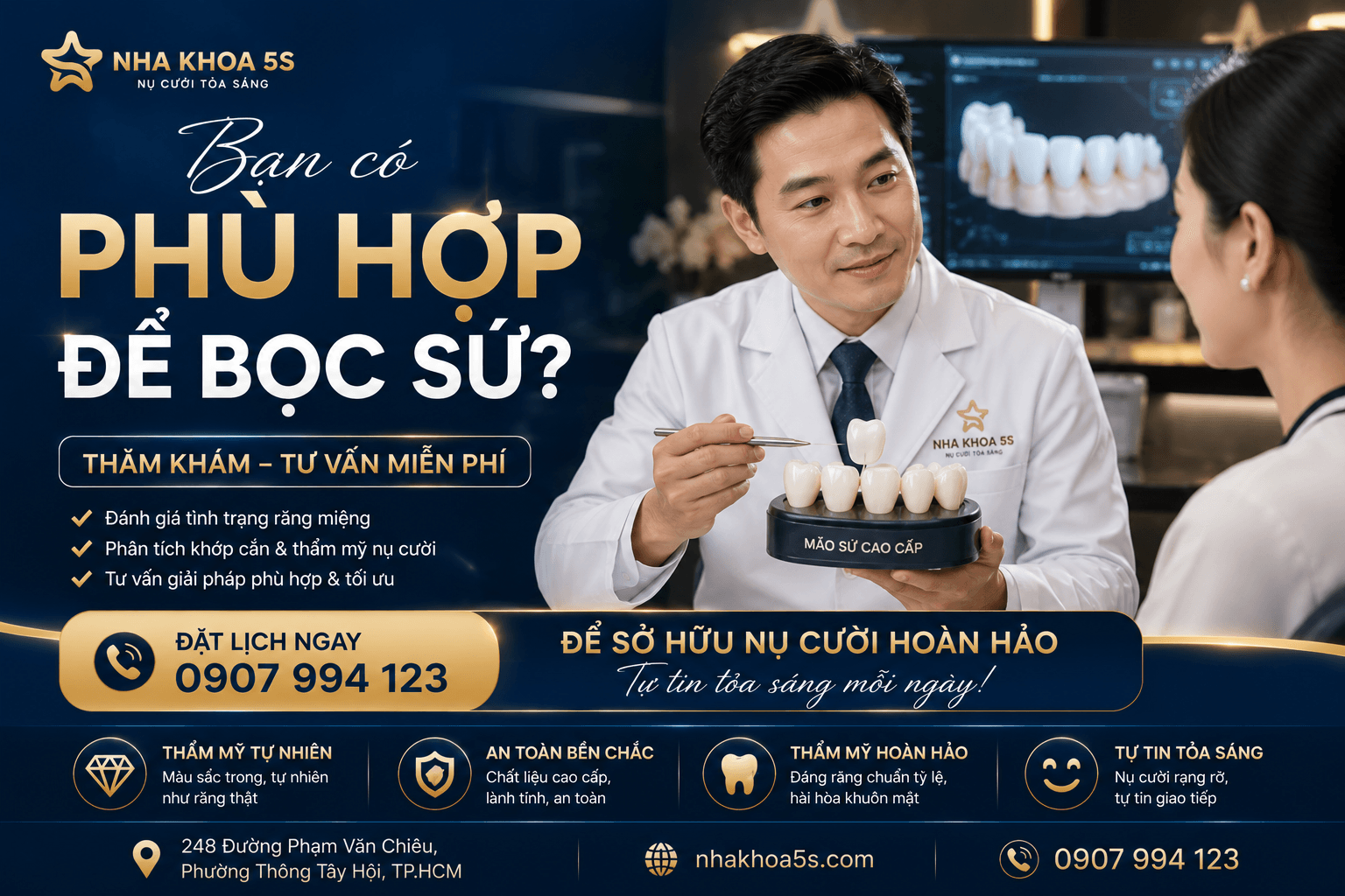 Khi Nào Nên Bọc Sứ? 9 Trường Hợp Nên Bọc Răng Sứ Để Sở Hữu Nụ Cười Đẹp Tự Nhiên