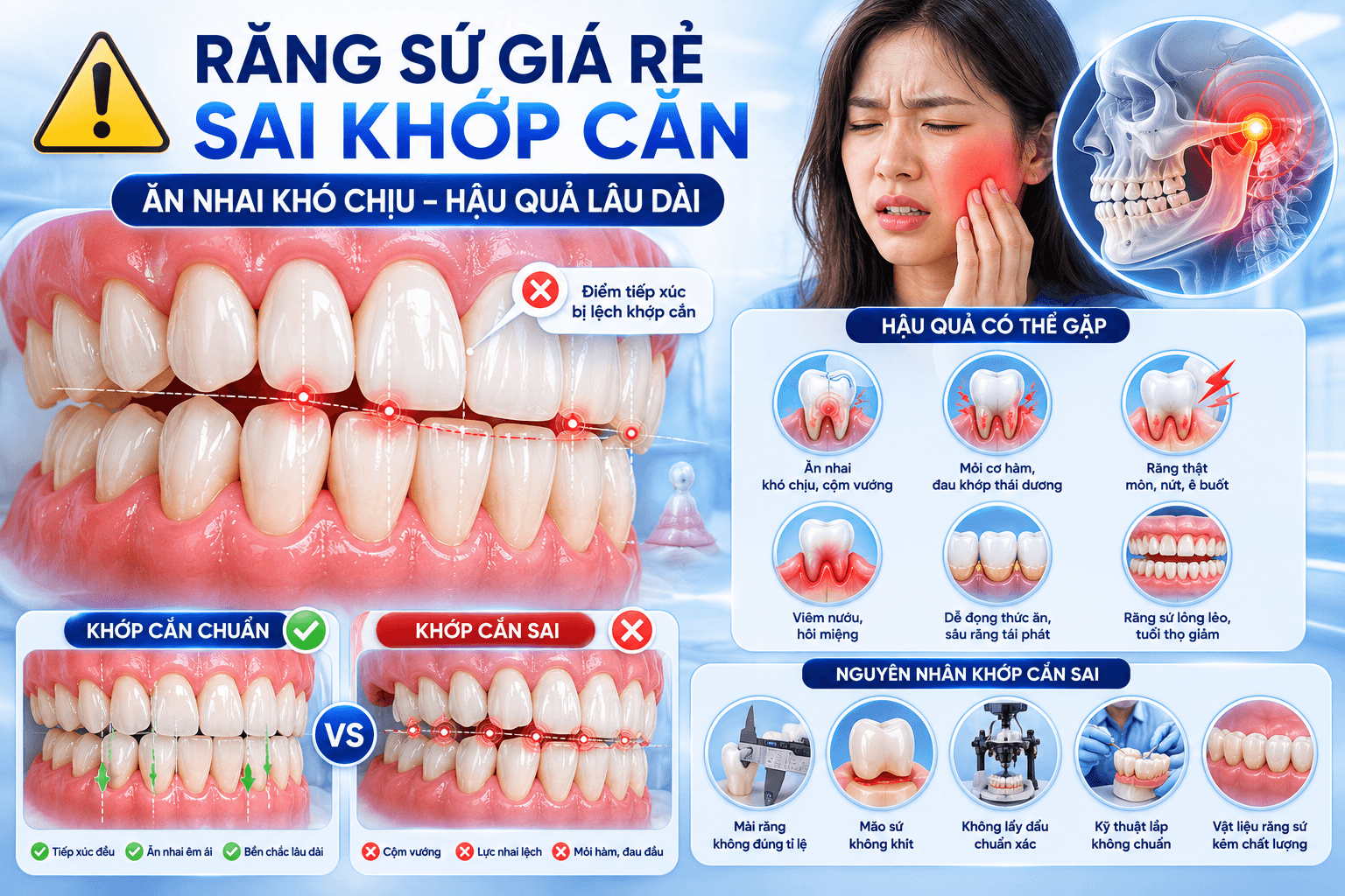 Răng Sứ Giá Rẻ Nguy Hiểm Thế Nào? 7 Rủi Ro Bạn Cần Biết Trước Khi Quyết Định