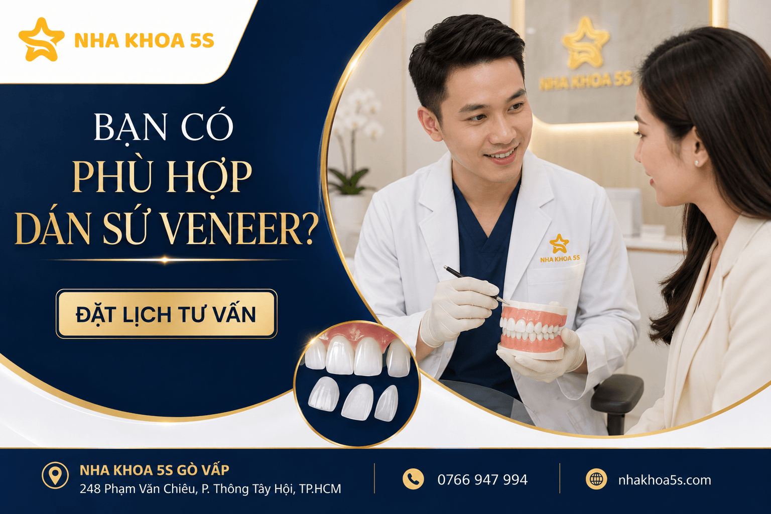 Ai Phù Hợp Dán Sứ Veneer? Tìm Hiểu Các Trường Hợp Răng Xỉn Màu, Thưa Nhẹ, Mẻ Nhỏ, Răng Nhỏ, Lệch Nhẹ Và Người Muốn Bảo Tồn Răng Thật Khi Làm Veneer