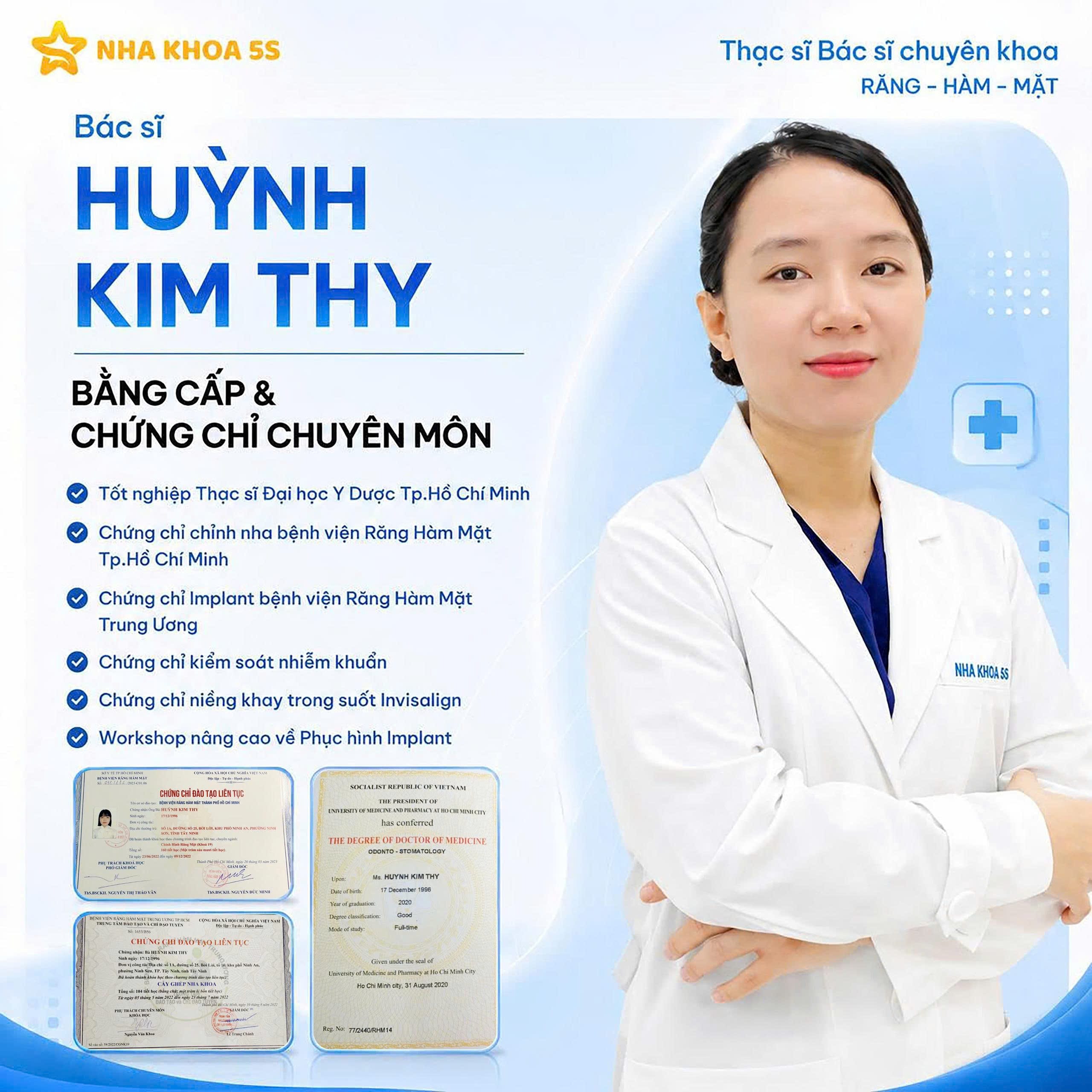 Phục Hình Tháo Lắp – Cải Thiện Thẩm Mỹ Nụ Cười Thạc Sĩ Bác Sĩ Huỳnh Kim Thy