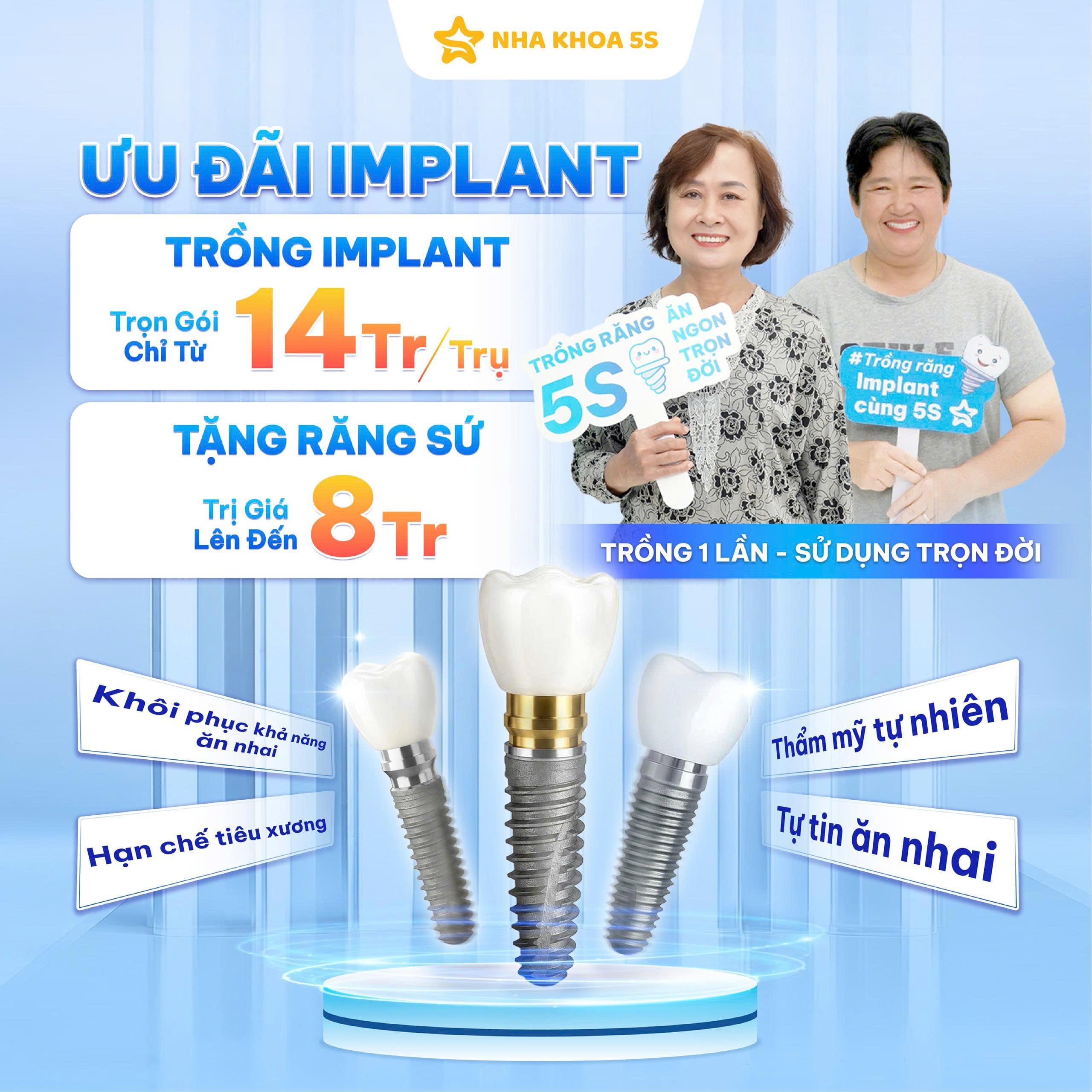 Nha Khoa 5S | Nha Khoa Gò Vấp, Hồ Chí Minh Ưu Đãi Implant Nha Khoa 5S