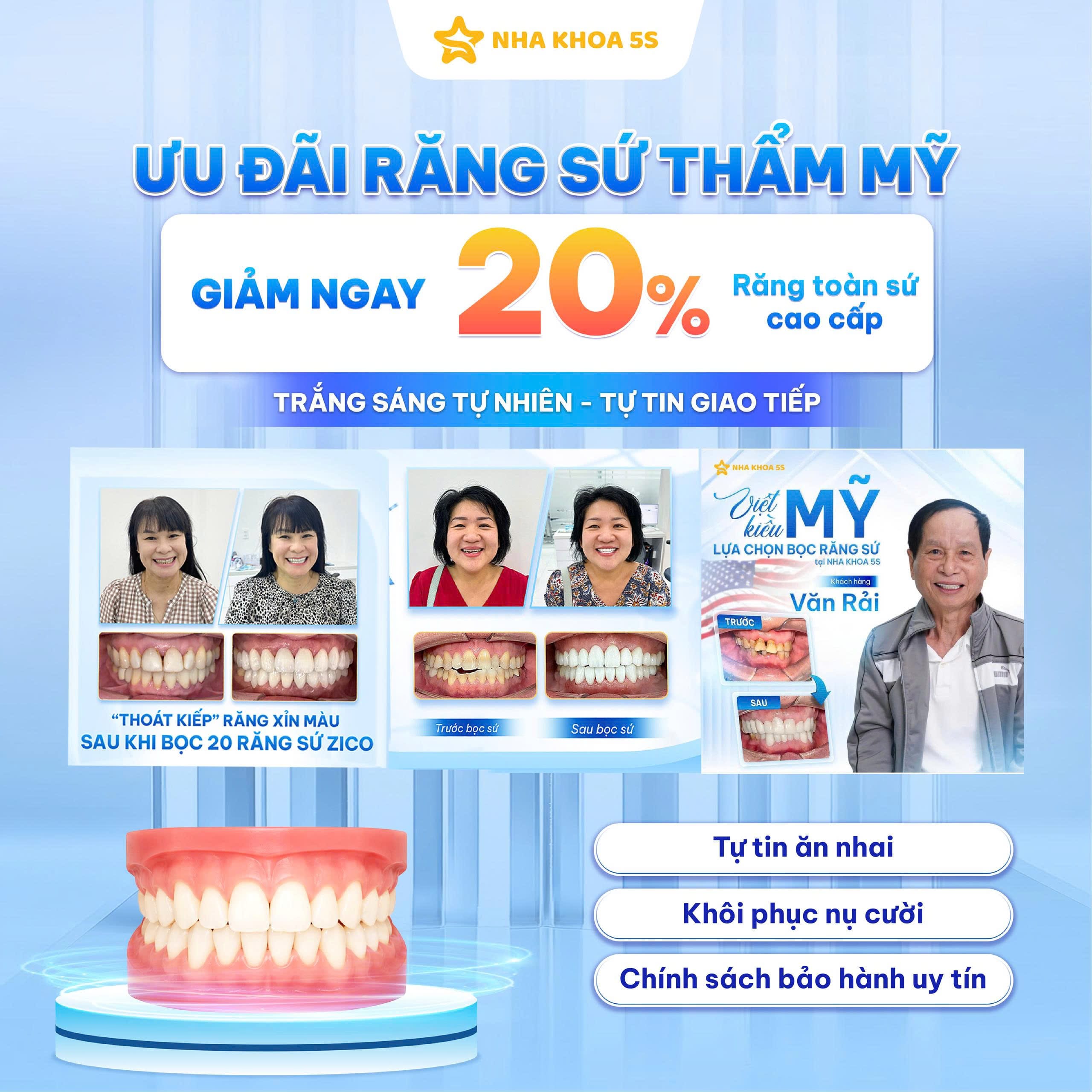 Nha Khoa 5S | Nha Khoa Gò Vấp, Hồ Chí Minh Ưu Đãi Răng Sứ Nha Khoa 5S