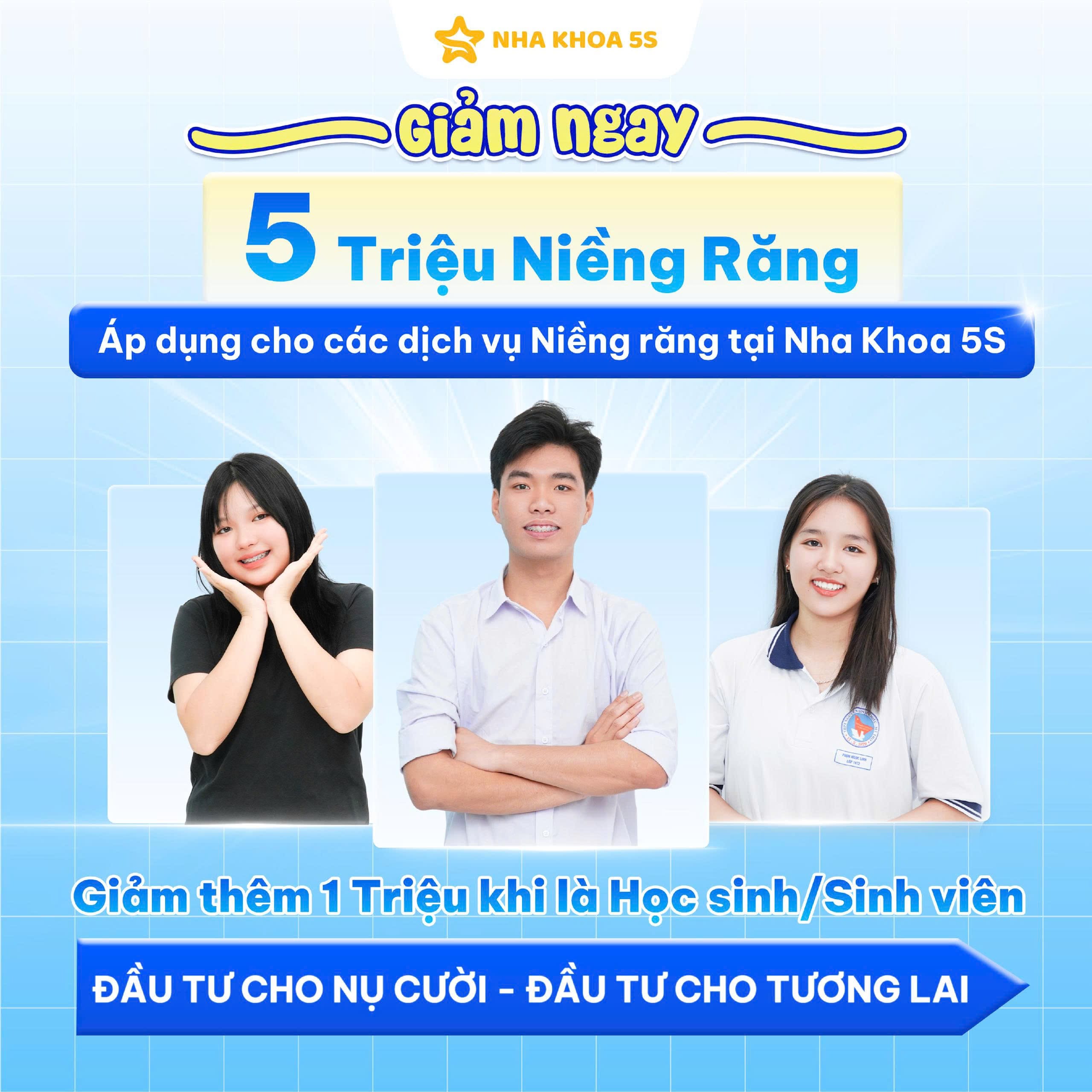Nha Khoa 5S | Nha Khoa Gò Vấp, Hồ Chí Minh Ưu Đãi Niềng Răng Học Sinh Sinh Viên Nha Khoa 5S